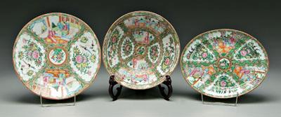 Three pieces Chinese famille rose,