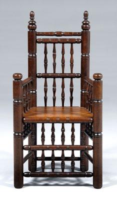 Colonial Revival walnut great chair  93059