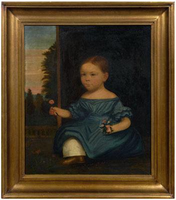American folk art portrait child 93065