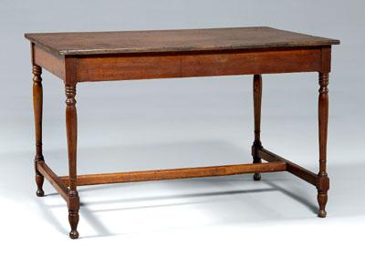 Federal pine library table, rectangular