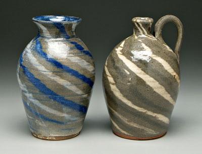 Two B B Craig stoneware vessels  9307a