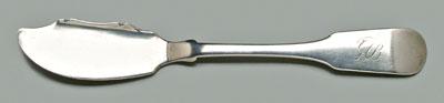 Charleston coin silver butter knife  93087