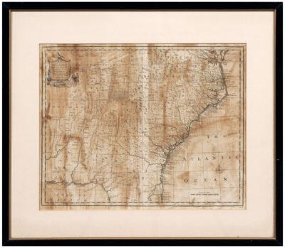 18th century Bowen map of Carolinas  930a1