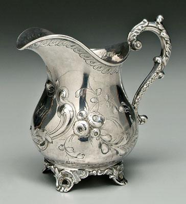 Charleston coin silver pitcher  930ab