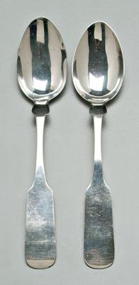 Two Charleston coin silver spoons  930ac