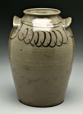 Decorated Edgefield pottery jar,