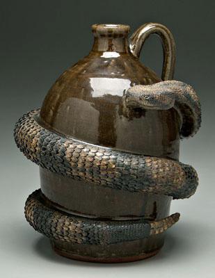 Michael Crocker stoneware snake 930d6