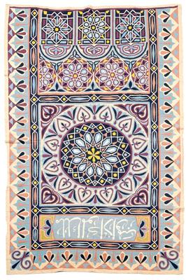 Hand sewn middle eastern wall hanging,