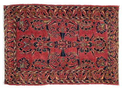 Hamadan rug, floral designs on