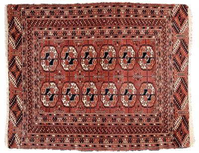 Turkoman rug two rows of guls 93109