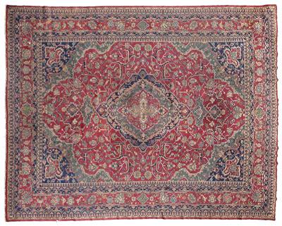 Handwoven rug, central medallion