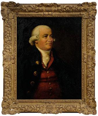 British School portrait, gentleman wearing