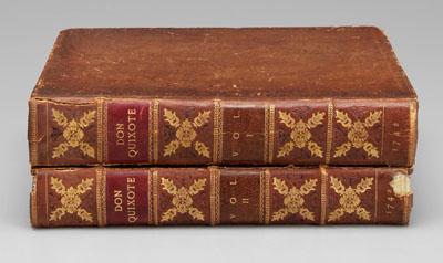 Two volumes Don Quixote Charles 9351b
