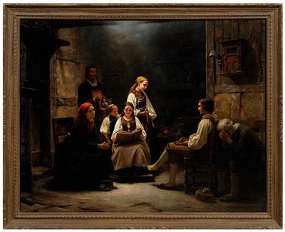 Carl Wilhelm Hubner painting German  93524