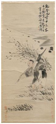 Chinese hanging scroll ink and 9353a