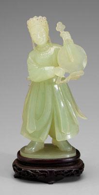 Chinese carved stone figure, pale