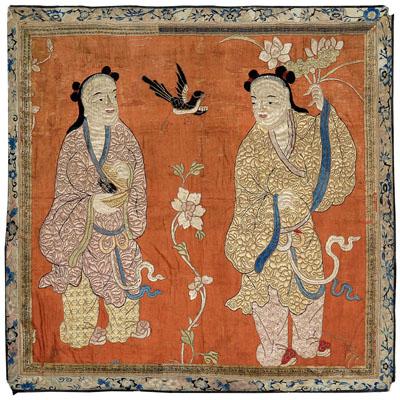 Chinese embroidery of Hehe Erxian,