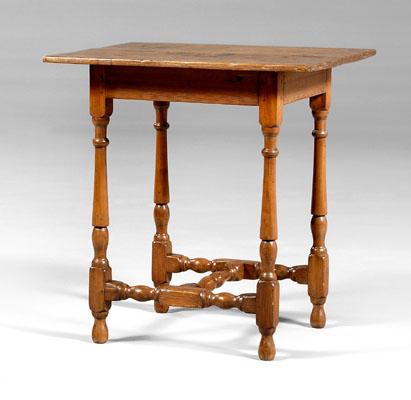 Virginia stretcher-base table, cypress
