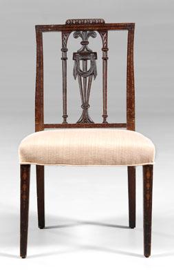 Sheraton style carved side chair  935bd