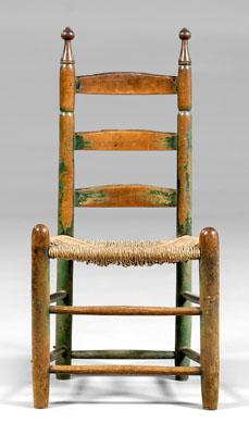 Johnson, Virginia ladder back chair,