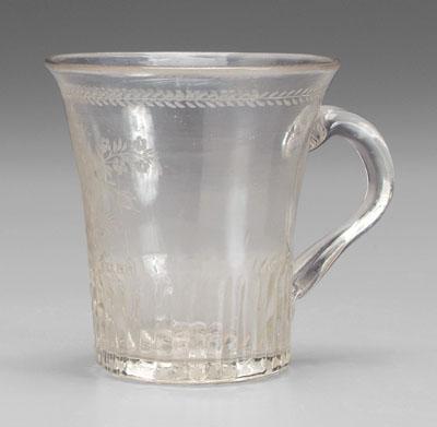 Blown glass mug Salem history  93618