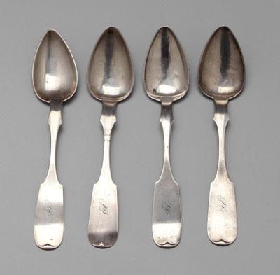 Four Tennessee coin silver spoons  93649