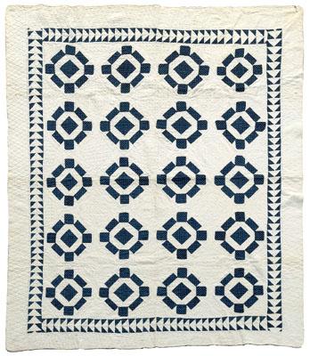 Finely stitched quilt 20 blue 93656