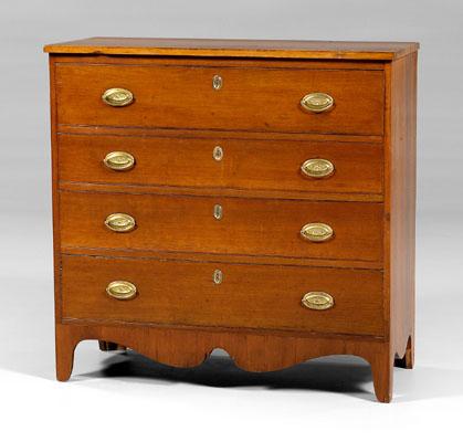 American Federal cherry chest, four