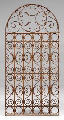 Suite of French wrought iron panels:
