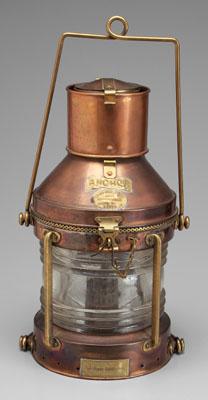 Brass and copper ship 39 s lantern  936b8