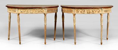 Fine pair Adam carved pier tables  936e6