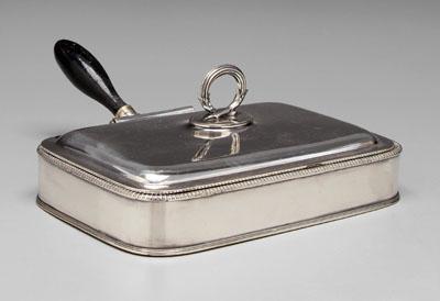 Old Sheffield plate bacon server,