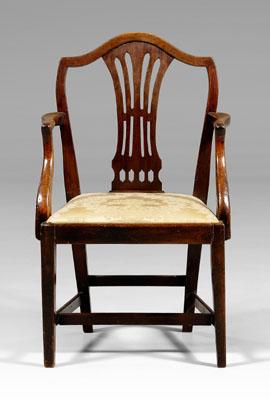 Hepplewhite mahogany armchair  936f3