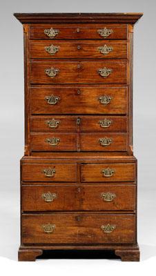 English oak chest on chest oak 93708