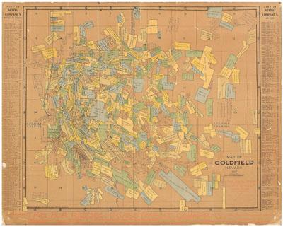  quot Map of Goldfield Nevada 1907 quot  933bf