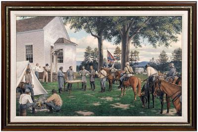 Civil War painting John White 9340d