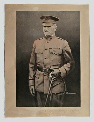 General John Pershing print, colorized