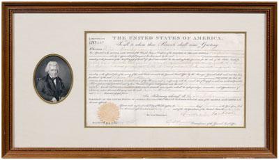 Andrew Jackson signed land grant  93428