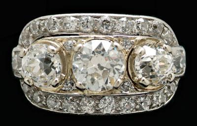 Vintage 3 5 ct diamond gold ring  9343e