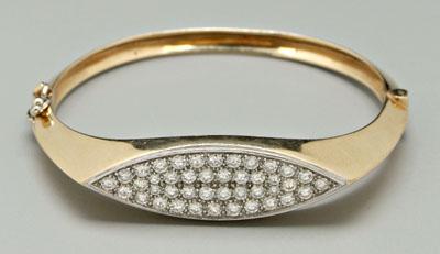 Diamond and gold bangle bracelet  93459