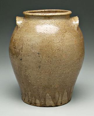 Edgefield ovoid pottery jar, two
