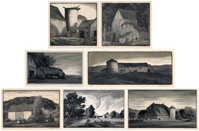 Seven Thomas W. Nason engravings (Thomas