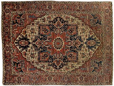 Serapi rug large central medallion 934b1