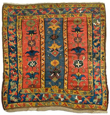 18th century Turkish rug, vertical