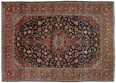 Kashan rug ornate central medallion 934c1