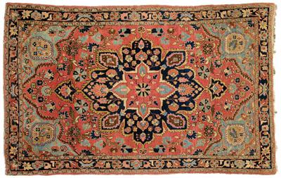 Sarouk rug, star-shaped central