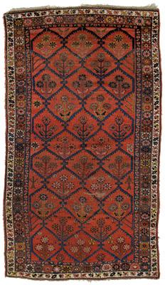 Kurdish rug, serrated diamond lattice