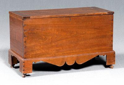 Southern walnut lift-top chest,
