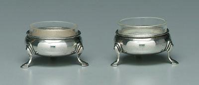 Pair Hester Bateman silver salts  93984