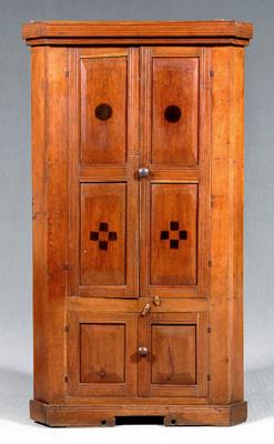 Virginia cherry corner cupboard,